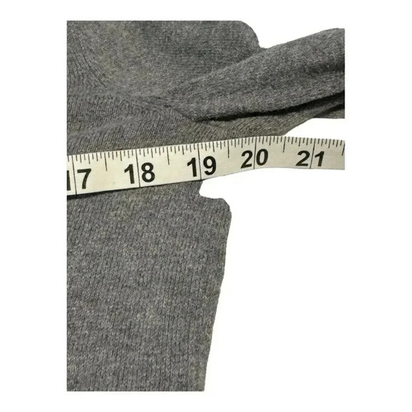 Anne Klein Sport Women's Medium Fine Weave‎ Gray Pullover Crewneck Sweater - Picture 4 of 6